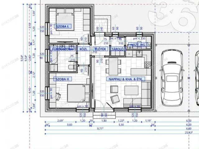 Eladó ház Kecskemét 64 nm