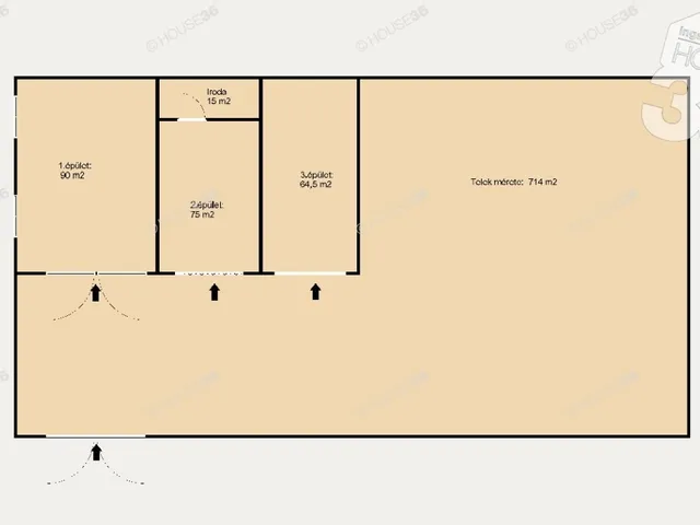 Eladó telek Izsák 714 nm
