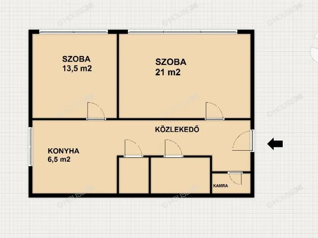 Eladó lakás Kecskemét 50 nm