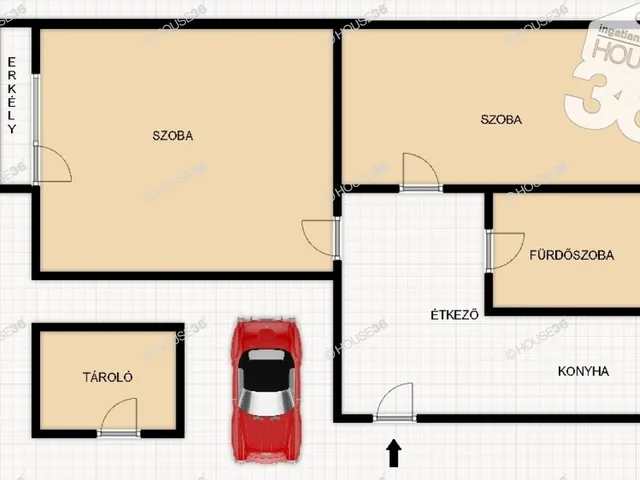 Eladó lakás Kecskemét, Belváros 51 nm