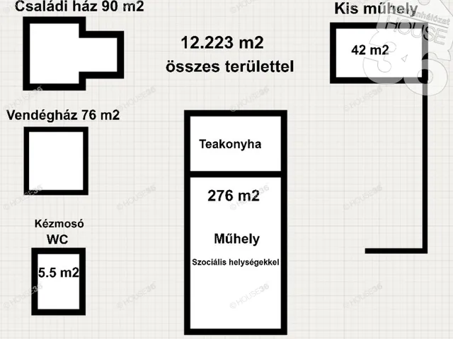 Eladó kereskedelmi és ipari ingatlan Csemő 166 nm