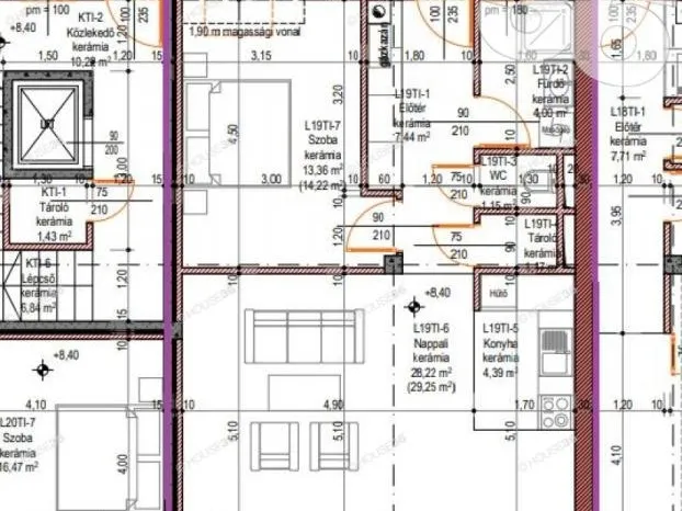 Eladó lakás Kecskemét, Belváros 63 nm