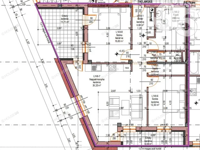 Eladó lakás Kecskemét, Belváros 87 nm