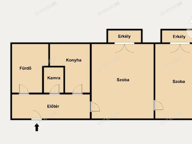 Eladó lakás Kecskemét, Belváros 54 nm