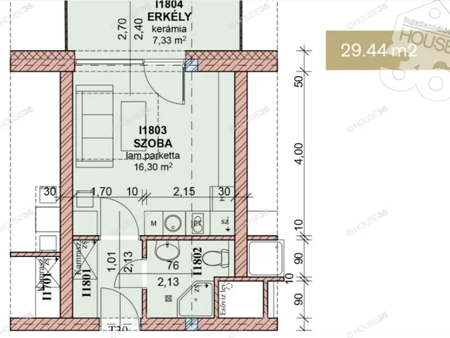 Eladó lakás Ballószög 29 nm