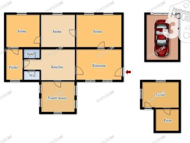 Eladó kereskedelmi és ipari ingatlan Kecskemét, Rendőrfalu 100 nm