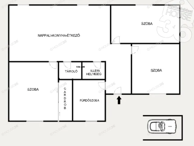 Eladó ház Kecskemét, Kadafalva 75 nm