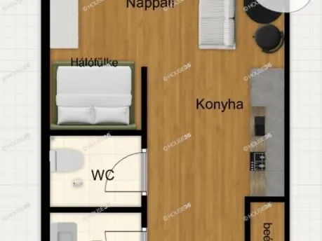 Eladó lakás Kecskemét, Homokbánya 30 nm