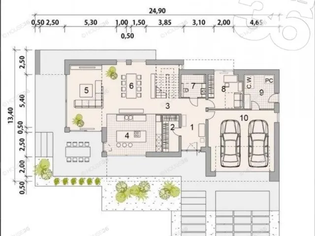 Eladó ház Kecskemét, Belváros 180 nm