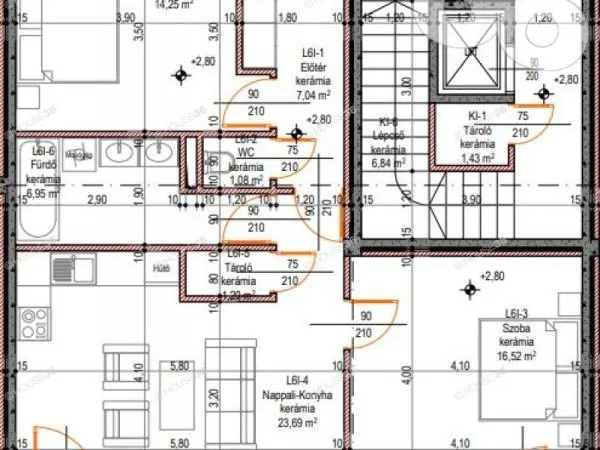 Eladó lakás Kecskemét, Belváros 70 nm