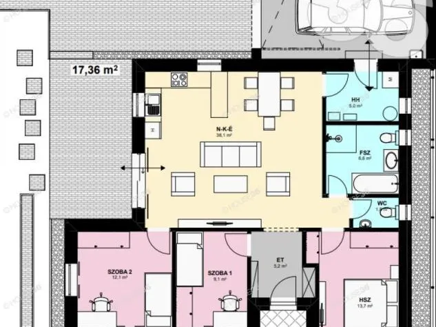 Eladó ház Kecskemét, Hollandfalu 118 nm