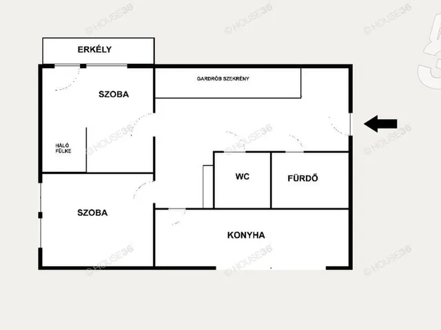 Kiadó lakás Kecskemét, Belváros 63 nm