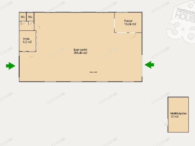 Eladó kereskedelmi és ipari ingatlan Kecskemét 305 nm