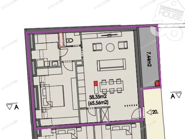 Eladó lakás Kecskemét, Belváros 69 nm