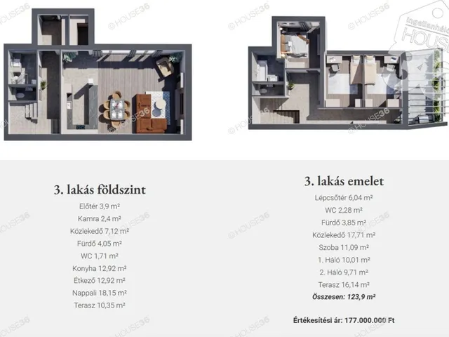 Eladó lakás Kecskemét, Belváros 137 nm