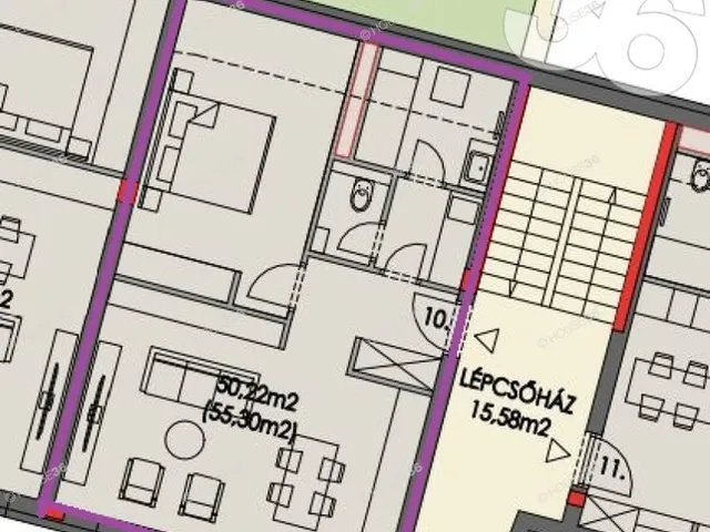 Eladó lakás Kecskemét, Belváros 55 nm