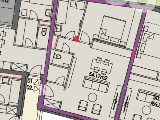 Eladó lakás Kecskemét, Belváros 54 nm