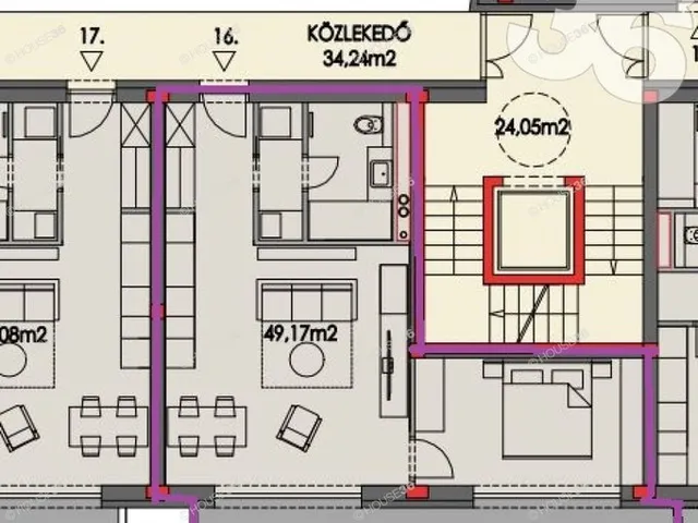 Eladó lakás Kecskemét, Belváros 56 nm
