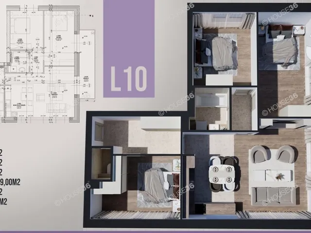 Eladó lakás Kecskemét, Belváros 96 nm