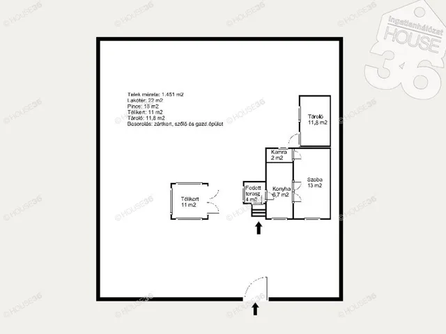 Eladó ház Kecskemét, Úrihegy 22 nm