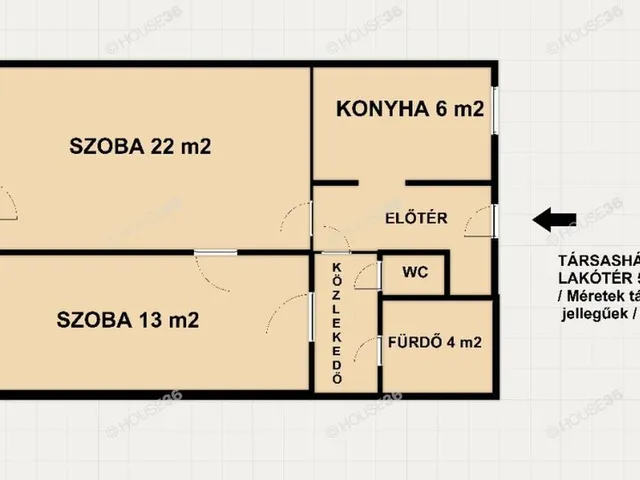 Eladó lakás Kecskemét, Belváros 53 nm