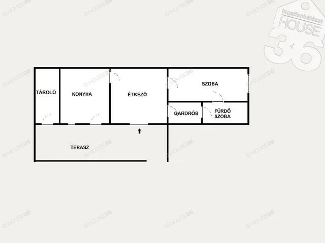 Eladó ház Kecskemét, Belváros 54 nm
