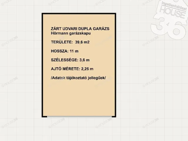 Eladó garázs Kecskemét, Belváros 39 nm