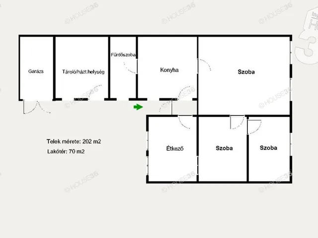 Eladó ház Kecskemét, Belváros 70 nm