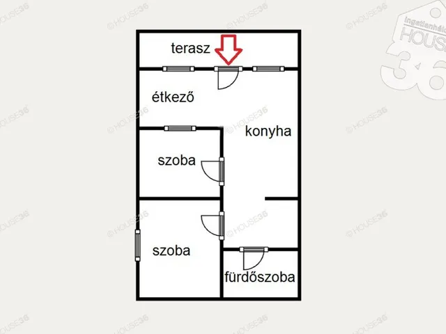 Eladó ház Kecskemét, Belváros 68 nm