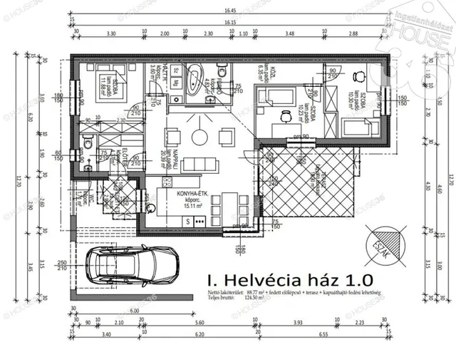 Eladó ház Helvécia 90 nm
