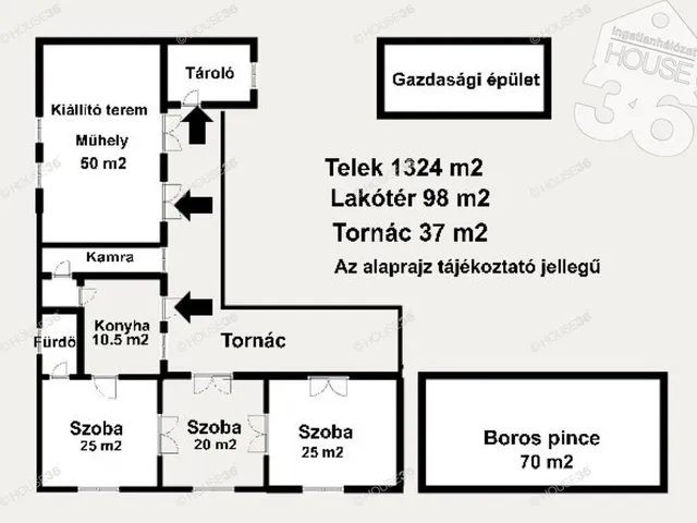 Eladó ház Tiszaalpár 154 nm