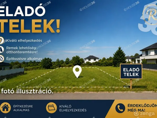 Eladó telek Kecskemét 543 nm