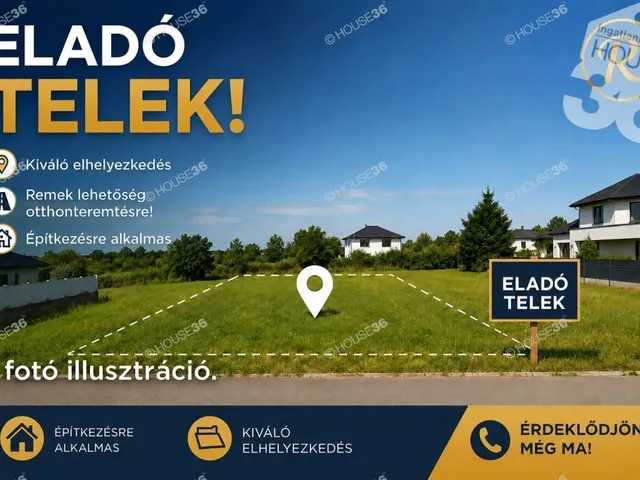 Eladó telek Kecskemét 543 nm