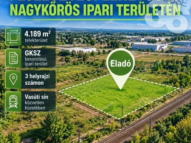 Eladó telek Nagykőrös 4189 nm