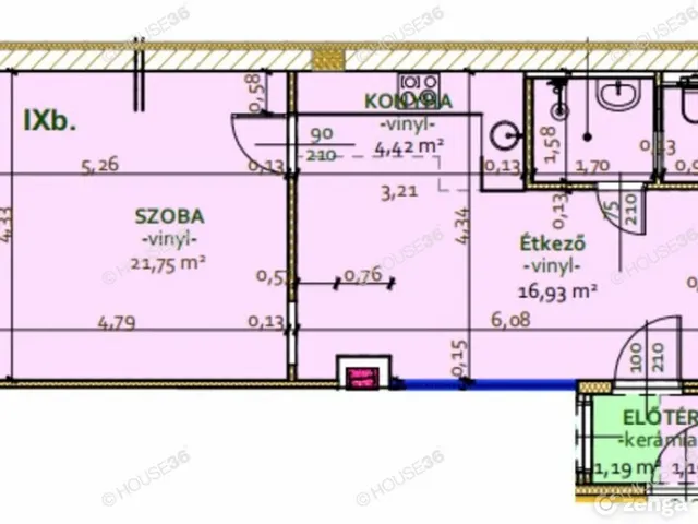 Eladó lakás Budapest VI. kerület 48 nm