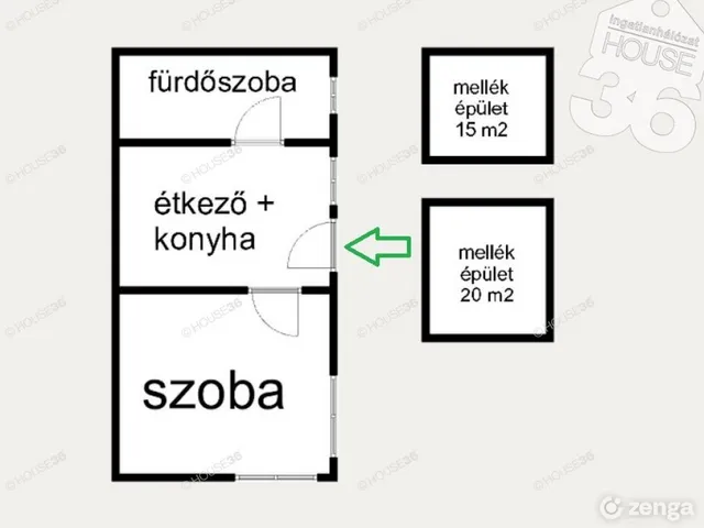 Eladó ház Kecskemét, Petőfiváros 45 nm