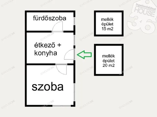 Eladó ház Kecskemét, Petőfiváros 45 nm