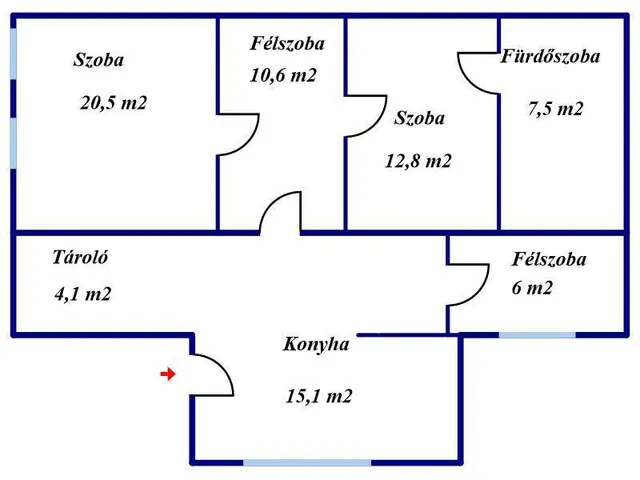 Eladó ház Tiszaörs 76 nm