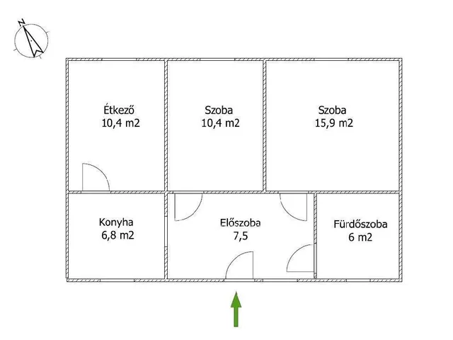 Eladó ház Kiskunmajsa 57 nm