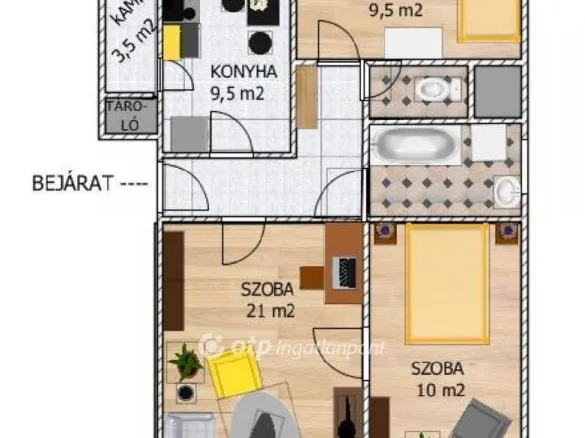 Eladó lakás Csongrád 67 nm