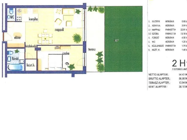 Eladó lakás Budapest III. kerület 54 nm