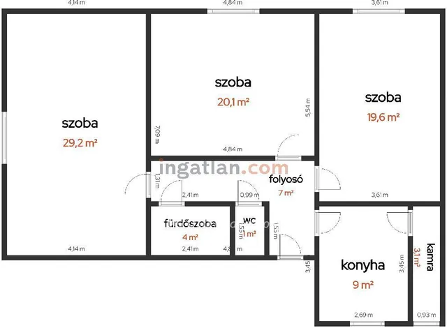 Eladó lakás Tiszakécske 92 nm