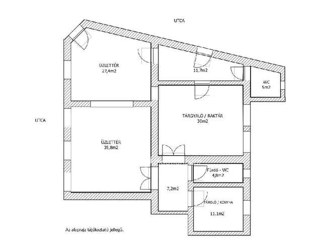 Kiadó kereskedelmi és ipari ingatlan Csongrád 133 nm