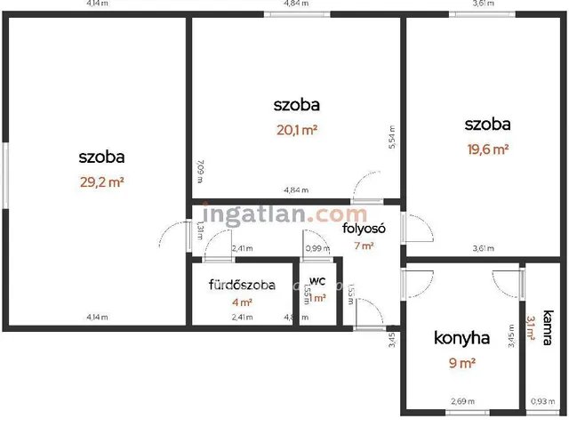 Eladó lakás Tiszakécske 92 nm