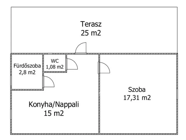 Eladó lakás Szentes 37 nm