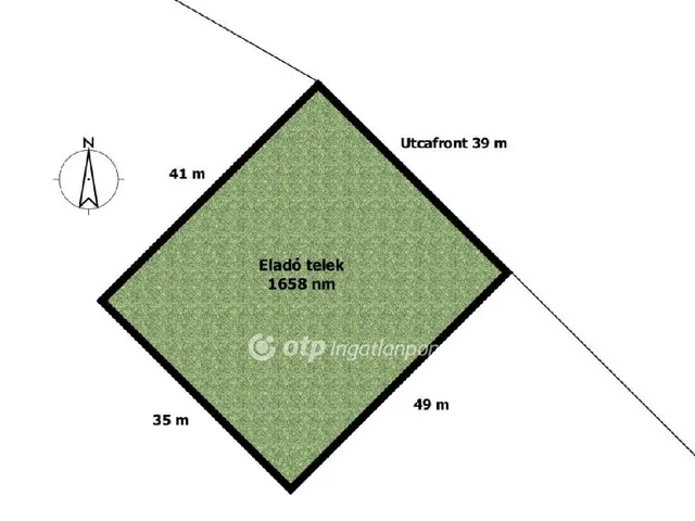 Eladó telek Pécel 1658 nm