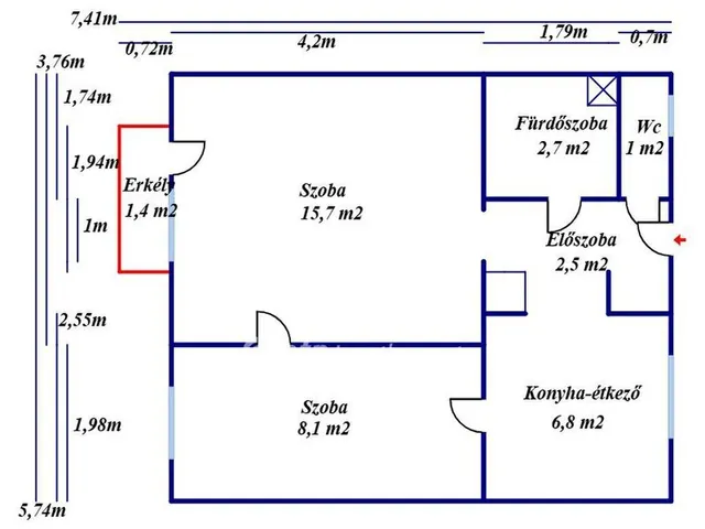 Eladó lakás Kecskemét 46 nm