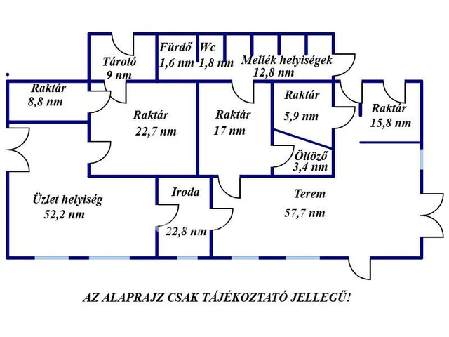 Eladó kereskedelmi és ipari ingatlan Öcsöd 235 nm