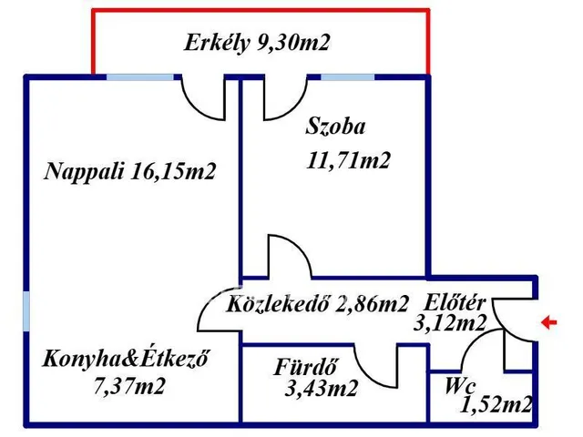 Eladó lakás Kecskemét 46 nm