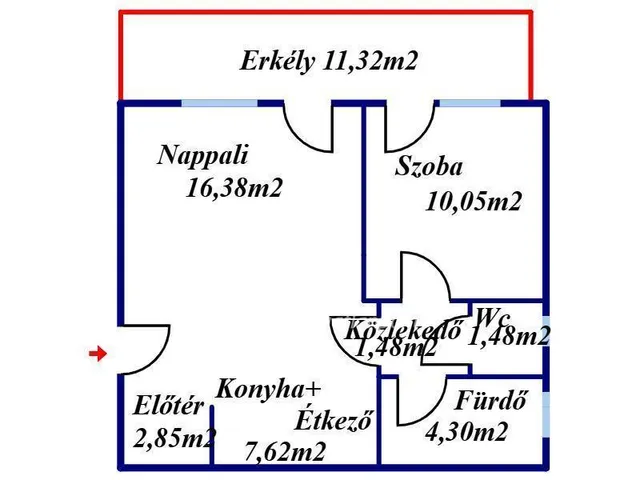 Eladó lakás Kecskemét 44 nm